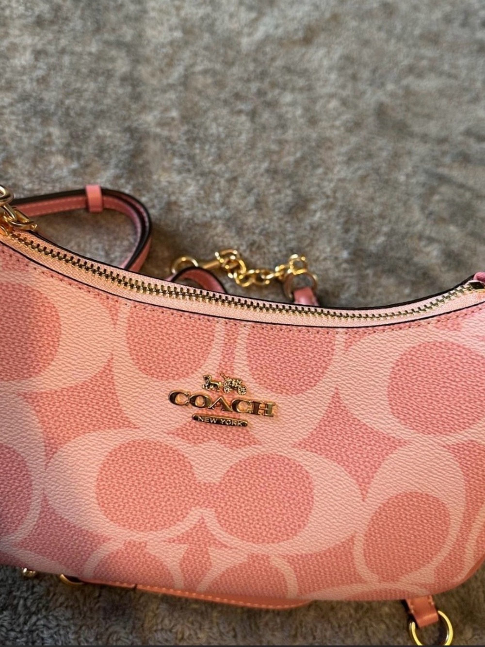 COACH Pink Teri Shoulder Bag - Picture 4 of 6